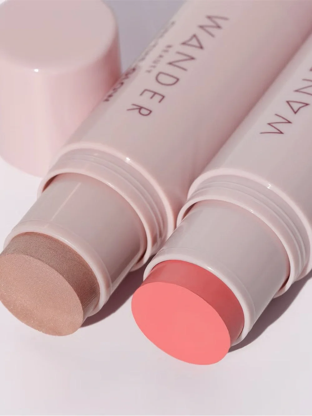 Wander Beauty On-the-Glow Blush and Illuminator - Coral Rose-Nude Glow